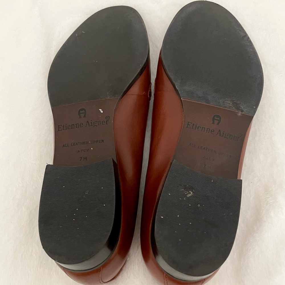 Vintage Etienne Aigner Ally Leather Tassel Loafers - Picture 2 of 5